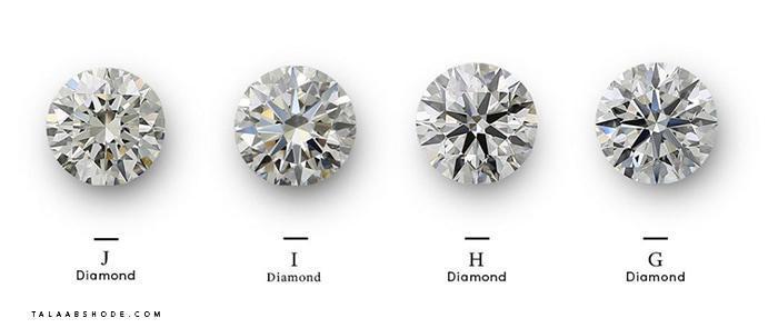 تفاوت رنگ بندی الماس G با H